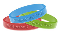 Silicone Wristbands - Embossed