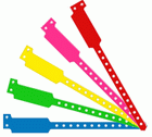 Plastic Ideal Band Wide Wristbands