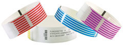 Barcode Wristbands - Full colour graphics with variable data, totally ...