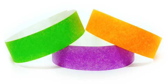 Design Tyvek Wristbands - 19mm Plain Unprinted