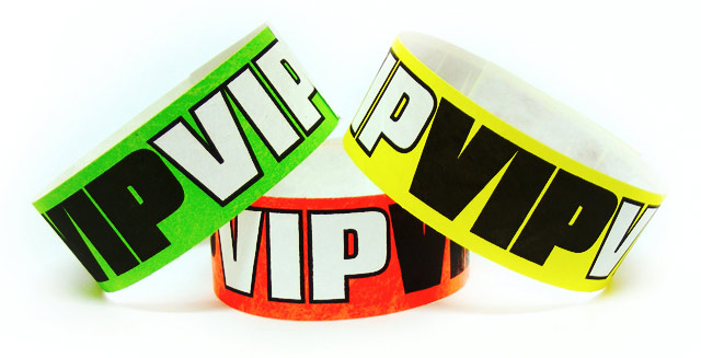 VIP Wristbands - Made with Tyvek